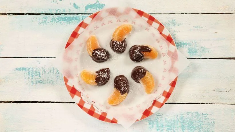 Benmari Usulü Eritilmiş Çikolatalı Mandalina