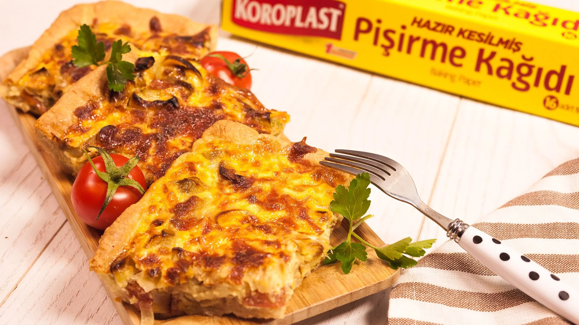 Fırında Pırasalı Kiş