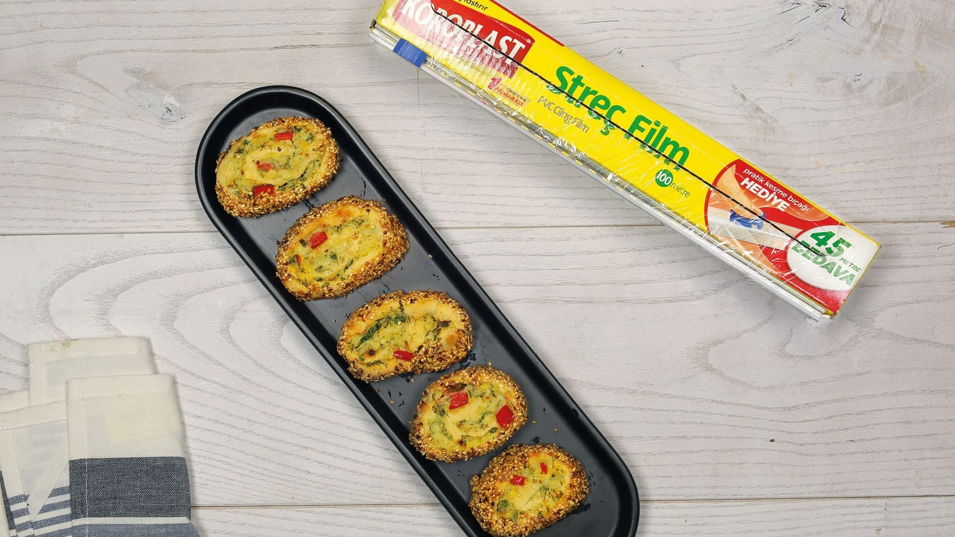 Susamlı Patates Rulosu